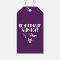 Personalizado Roxo Caseiro Com Amor Coração