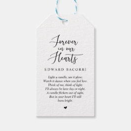 Etiqueta Para Presente Personalizado Russo Moderno Negro, Memorial Funera