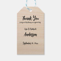 Personalizado Rustico de Madeira Obrigado do Casal