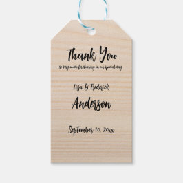 Etiqueta Para Presente Personalizado Rustico de Madeira Obrigado do Casal