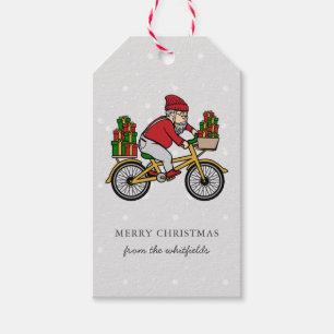 Etiqueta Para Presente Personalizar Adicionar Nome da Família Ciclista N