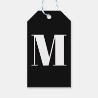 Personalizar o monograma branco preto inicial
