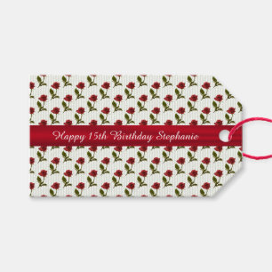 Etiqueta Para Presente Personalizar: Parabéns pelas Rosas vermelhas de a