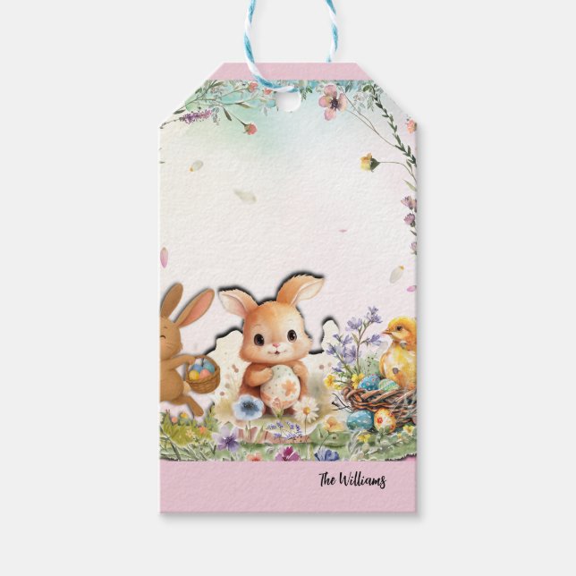 Etiqueta Para Presente Personalized Easter Stickers (Frente)