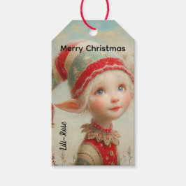 Etiqueta Para Presente Personalized Elf Gift Tags | North Pole Christmas