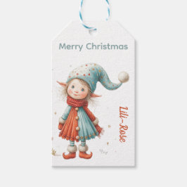 Etiqueta Para Presente Personalized Elf Gift Tags | North Pole Christmas
