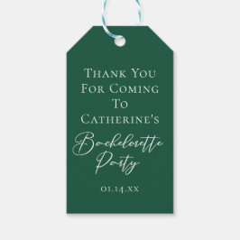 Etiqueta Para Presente Personalized Emerald Green Bachelorette Party