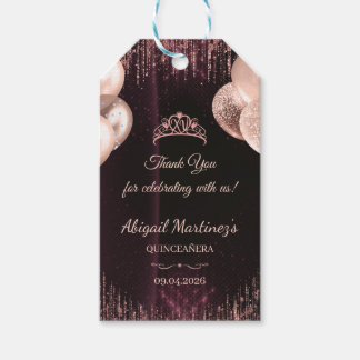 Etiqueta Para Presente Personalized Quinceañera Gift Tags | Custom favor 