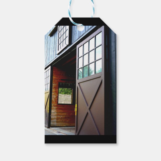 Etiqueta Para Presente Perspectiva da Porta do Barn (Frente)
