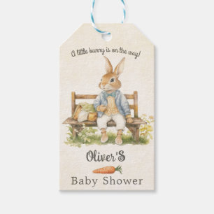 Etiqueta Para Presente Peter The Rabbit - Chá de fraldas - Vintage
