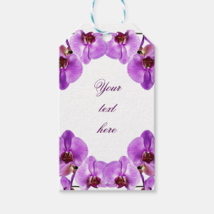 Etiqueta Para Presente Phalaenopsis roxo bonito das orquídeas