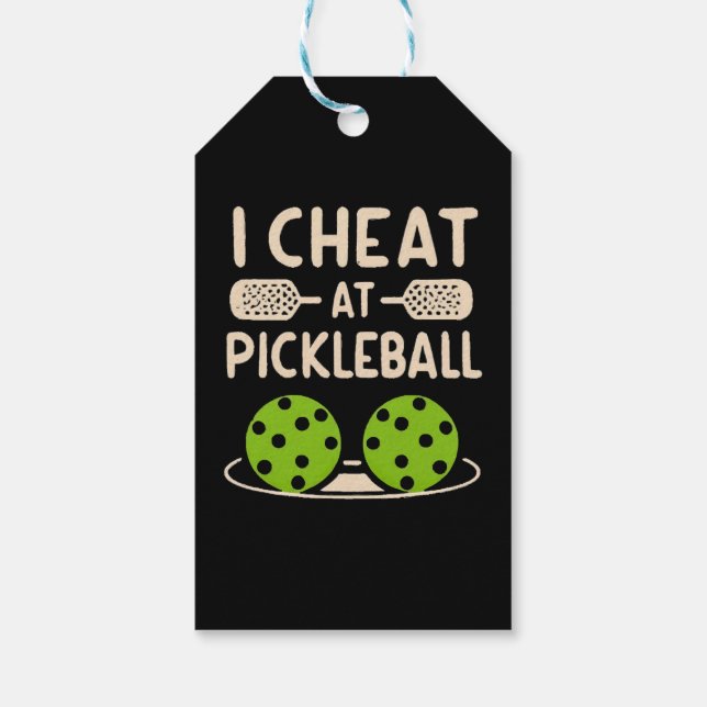 Etiqueta Para Presente Pickleball Engraçado (Verso)