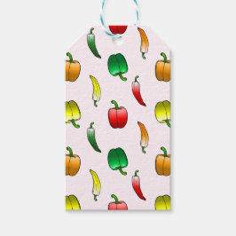 Etiqueta Para Presente Pimentões-de-bélula e pimentões longos doces