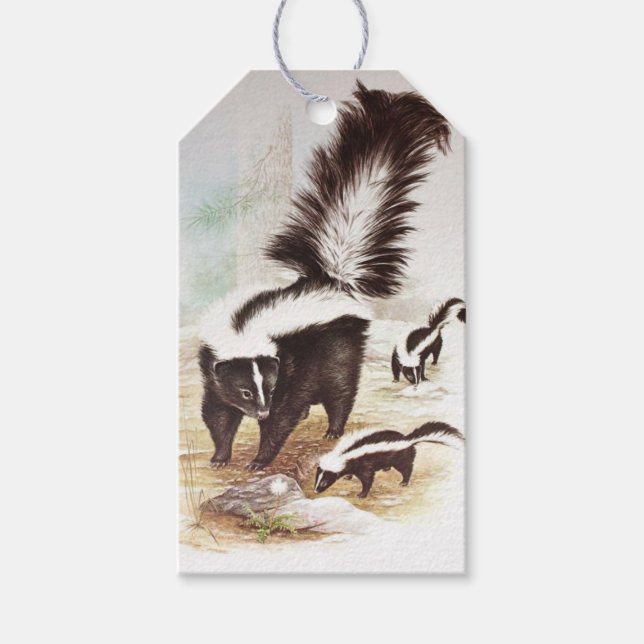 Etiqueta Para Presente Pincéis Na Neve (Frente)