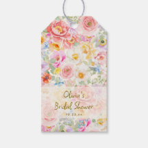 Pinceladas Florais em Aquarela Pastel Bridal Showe