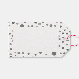 Etiqueta Para Presente Pine Confetti Watercolor Dots Gift Tag