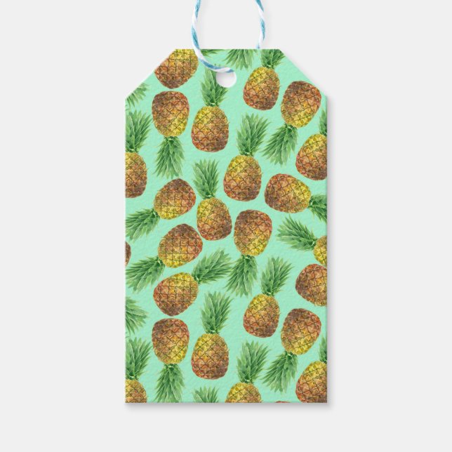 Etiqueta Para Presente Pineanases aquarela 2 (Frente)