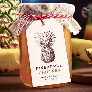 Etiqueta Para Presente Pineapple chutney homemade