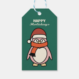 Etiqueta Para Presente pinguim pinguim pinguim rosa fofo festejando feria