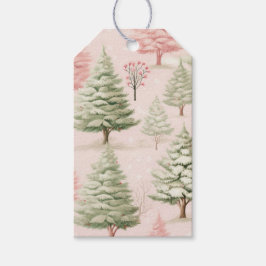 Etiqueta Para Presente Pink Christmas Gift Tags