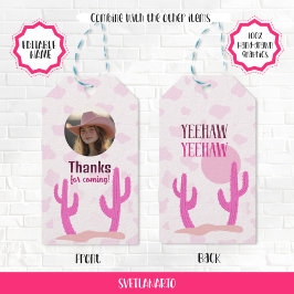 Etiqueta Para Presente Pink Cowgirl Country Coquette Western Gift Tag