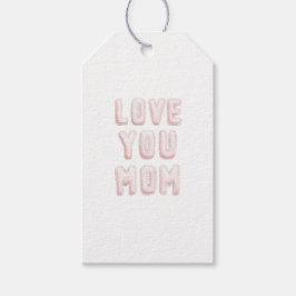 Etiqueta Para Presente Pink Love You Mom Mother's Day