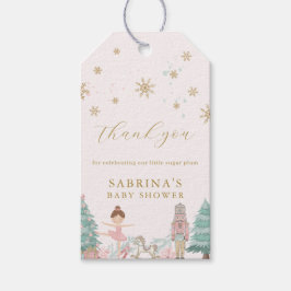 Etiqueta Para Presente Pink Nutcracker Ballet Baby Shower Favor Tags