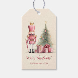 Etiqueta Para Presente Pink Nutcracker Natal