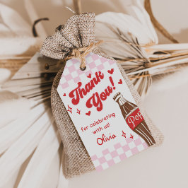 Etiqueta Para Presente Pink Red She's Ready to Pop Baby Shower