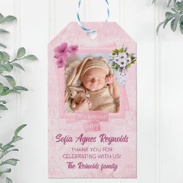 Etiqueta Para Presente Pink Shabby Style Baby