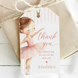 Etiqueta Para Presente Pink Tutu Ballerina Ballet Dancer Girl Birthday