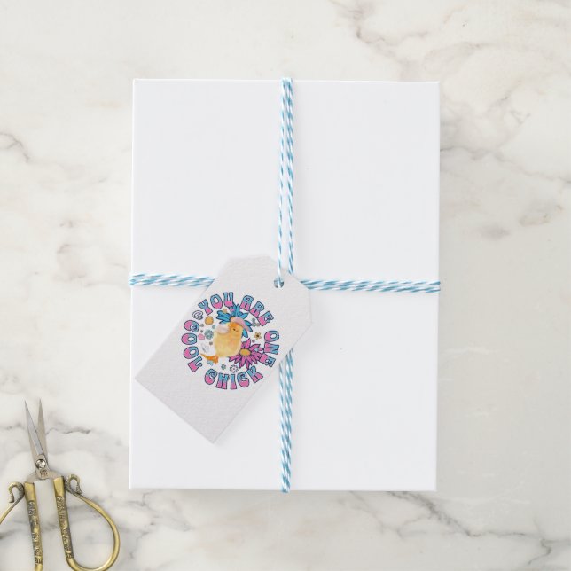 Etiqueta Para Presente Pintinho bonito - Você é um Pintinho Legal (Com cordão)