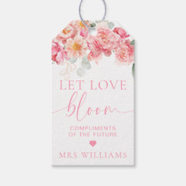 Etiqueta Para Presente Piper Peony Floral Let Love Bloom Favor