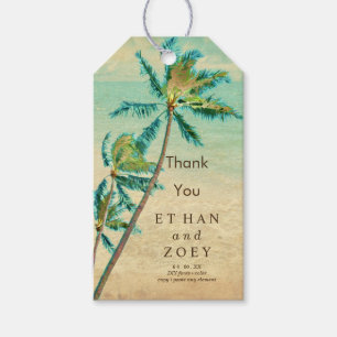 Etiqueta Para Presente Pix Dezines Vintage Sway Palm Trees/Havaí