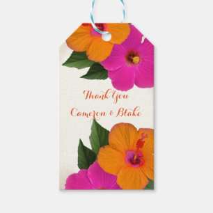 Etiqueta Para Presente PixDezines vintage/hibiscus/