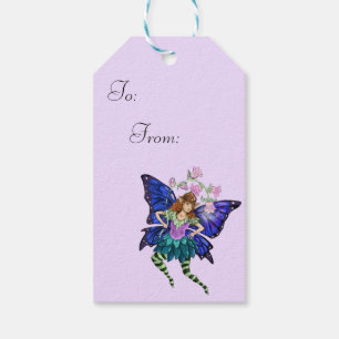 Etiqueta Para Presente Pixie Asas Azul