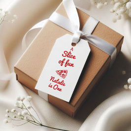 Etiqueta Para Presente Pizza 1rua Fatia Desenhada De Festa de aniversário