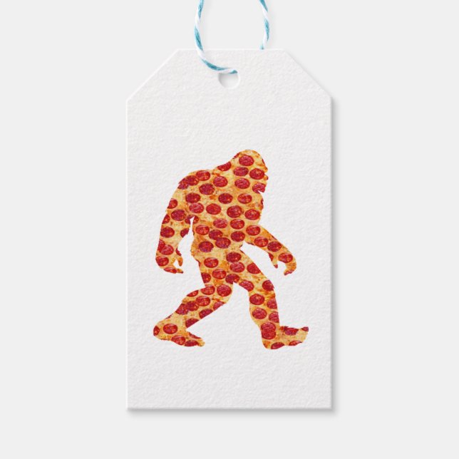 Etiqueta Para Presente Pizza Bigfoot (Frente)