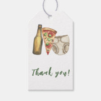 Pizza, paus e Fraldas para Chá de fraldas Obrigado