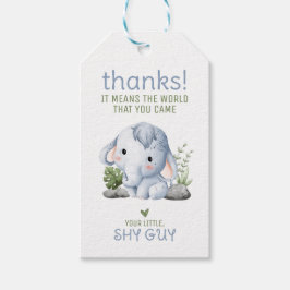 Etiqueta Para Presente Placa de agradecimento do Shy Guy