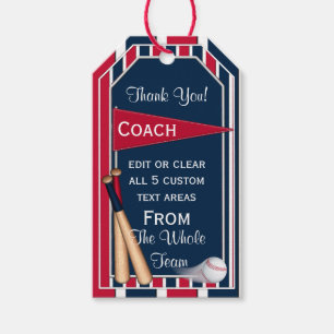 Etiqueta Para Presente Placa de baseball RWB - Gamas de 1 punho, MODELO,