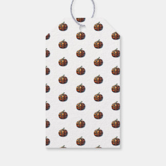 Etiqueta Para Presente Plaid Pumpkin Halloween Gift Tag