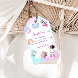 Etiqueta Para Presente Planetas Externos Navio De Foguete Obrigado Etique