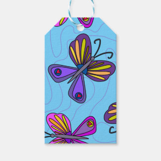Etiqueta Para Presente Playful Butterflies