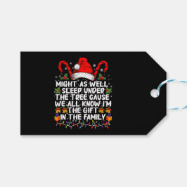 Etiqueta Para Presente Pode Dormir Sob O Presente De Natal Em Árvore