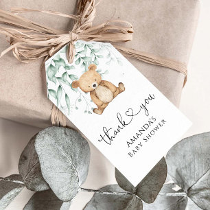 Etiqueta Para Presente Podemos Esperar Um Chá de fraldas Mais Verde Minim