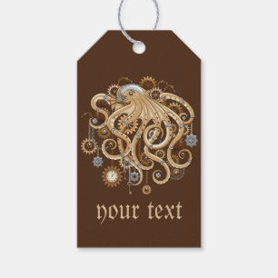 Etiqueta Para Presente Polvo Steampunk Retro Fantasia Mecânica