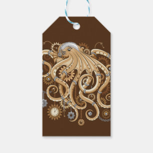 Etiqueta Para Presente Polvo Steampunk Retro Fantasia Mecânica