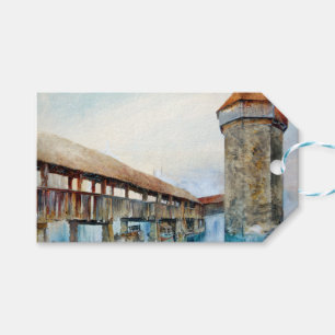 Etiqueta Para Presente Ponte da Capela em Luzerna (Suiça)