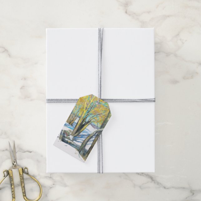 Etiqueta Para Presente ponte no inverno (Com cordão)